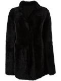 buttoned cape