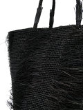 Layered straw tote