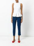 slim-fit cropped trousers
