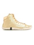 hi-top panelled sneakers