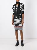 patterned knit dress