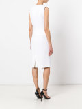 draped trim shift dress