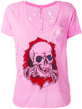 skull print T-shirt