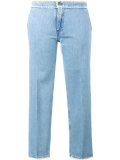 Cropped Jeans with Piping