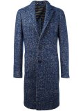 single breasted boucle coat