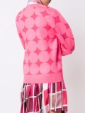 geometric print cardigan 