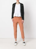 elasticated waistband cropped trousers