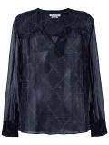 pattern print blouse