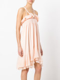 draped midi dress