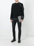 zip panel sweatshirt 