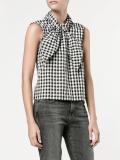 sleeveless gingham top 