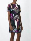 multi print dress