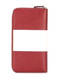 striped zip up cardholder
