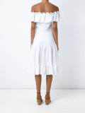 off the shoulder flared dress