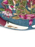 embellished denim shoulder bag
