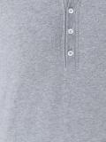 buttoned V-neck T-shirt