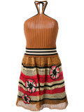 knit halterneck dress