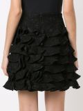 ruffled silk skirt