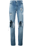 denim distressed jeans