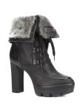 faux fur trim ankle boots