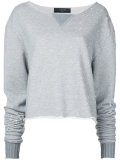 destroyed cropped sweatshirt