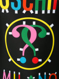 双问号logo印花连身泳衣