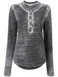'Burnout Henley'T恤