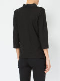 v-neck band collar shirt