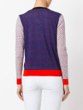 geometric pattern cardigan