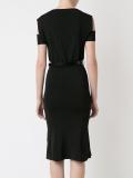 panelled midi dress
