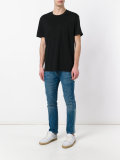 flame-print T-shirt