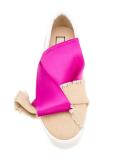 hessian bow sneakers 