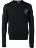 embroidered spiral pullover