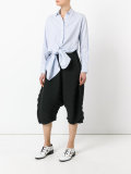 cropped ribbed trousers