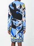 abstract print dress