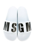 logo print slider sandals 