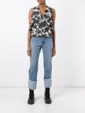 floral print blouse 