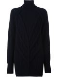 roll neck knitted dress