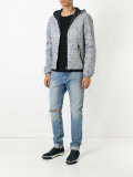 floral-print quilted jacket