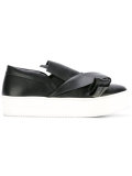 draped slip-on sneakers