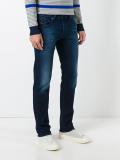 gradient detail straight-leg jeans