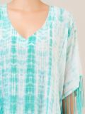 v-neck printed kaftan