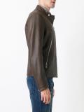 leather sports jacket
