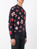 embroidered patch sweatshirt 