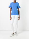 peplum sleeve T-shirt