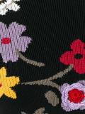 floral pattern knitted dress