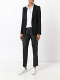 polka dot print trousers