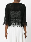 knitted lace cape