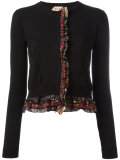 frill trim cardigan