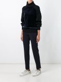 velvet panel jumper